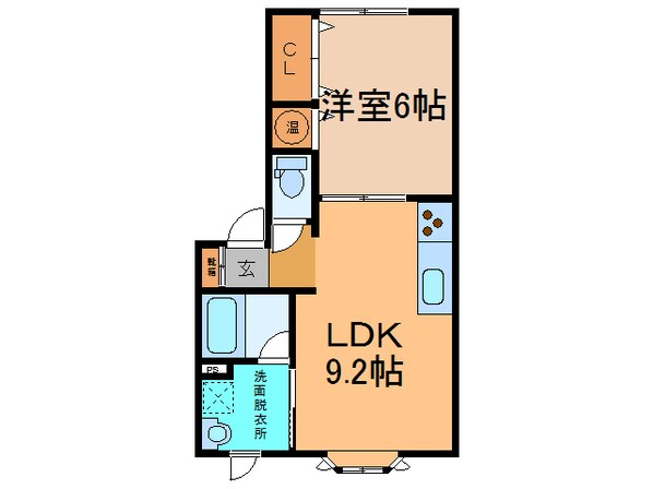 ﾕﾄﾘﾛ鳳乃舞A棟の物件間取画像